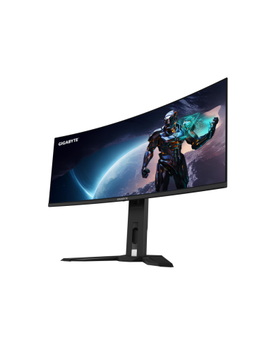 GIGABYTE Monitor de juegos curvo OLED WQHD MO34WQC2 de 34" - 3440 x 1440, 240Hz, 0.03ms, KVM, 250 cd/m², FreeSync Premium Pro, D