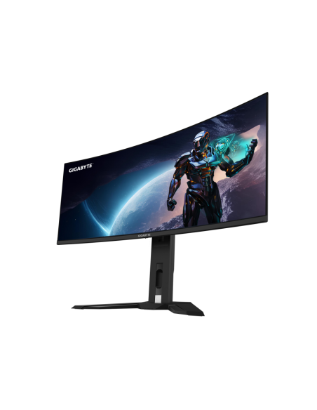 GIGABYTE Monitor de juegos curvo OLED WQHD MO34WQC2 de 34" - 3440 x 1440, 240Hz, 0.03ms, KVM, 250 cd/m², FreeSync Premium Pro, D