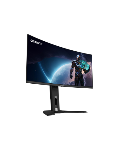 GIGABYTE Monitor de juegos curvo OLED WQHD MO34WQC2 de 34" - 3440 x 1440, 240Hz, 0.03ms, KVM, 250 cd/m², FreeSync Premium Pro, D