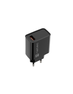 NATEC RIBERA Universal Negro Corriente alterna Carga rápida Interior