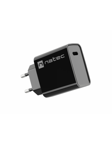 NATEC RIBERA Universal Negro Corriente alterna Carga rápida Interior