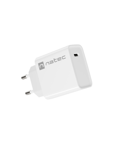 NATEC RIBERA Universal Blanco Corriente alterna Carga rápida Interior