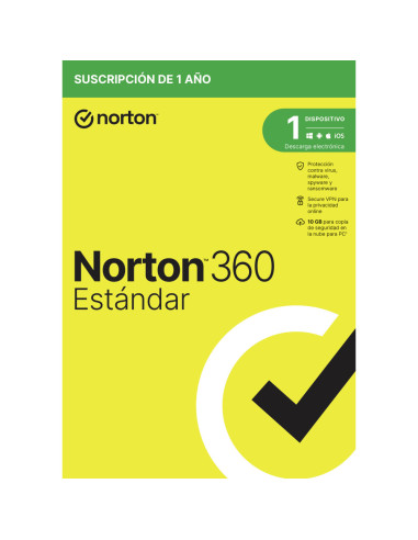 Norton 360 Standard Seguridad de antivirus Base Español 1 licencia(s) 1 año(s)