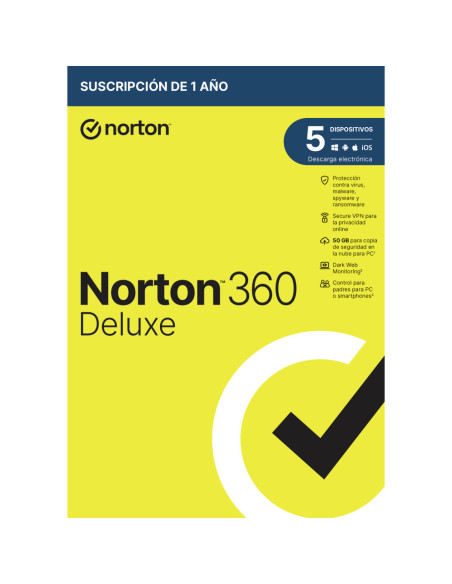 Norton 360 Deluxe Seguridad de antivirus Base Español 1 licencia(s) 1 año(s)