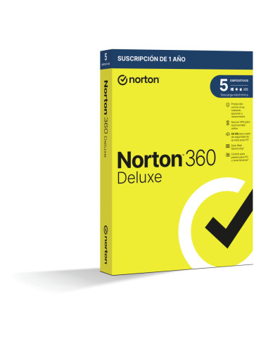 Norton 360 Deluxe Seguridad de antivirus Base Español 1 licencia(s) 1 año(s)