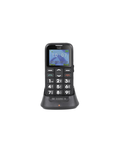 Trevi Sicuro 10 4,5 cm (1.77") Negro Teléfono para personas mayores
