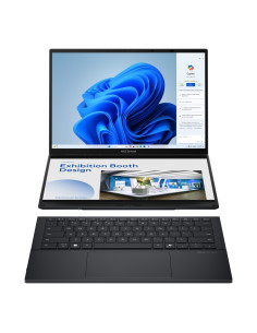 ASUS Zenbook Duo OLED UX8406CA-QL336W - Ordenador Portátil 14" WUXGA (Intel Core Ultra 7 255H, 32GB RAM, 1TB SSD, Arc 140T, Wind 2