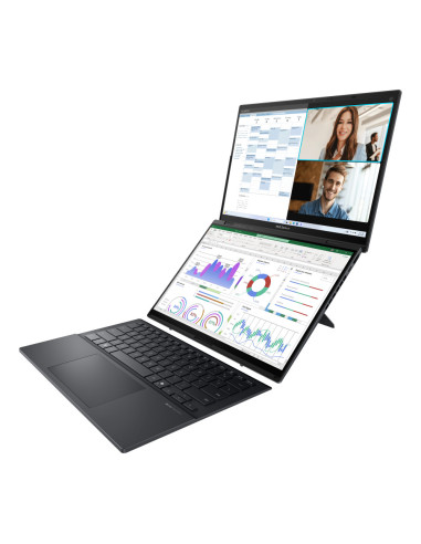 ASUS Zenbook Duo OLED UX8406CA-QL336W - Ordenador Portátil 14" WUXGA (Intel Core Ultra 7 255H, 32GB RAM, 1TB SSD, Arc 140T, Wind