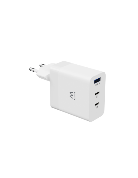 Ewent EW1323 cargador de dispositivo móvil Universal Blanco Corriente alterna Carga rápida Interior