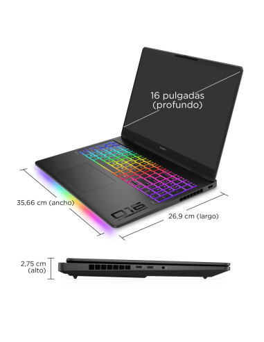 HP OMEN MAX Gaming Laptop 16-ah0039ns Intel Core Ultra 9 275HX Portátil 40,6 cm (16") WQXGA 32 GB DDR5-SDRAM 1 TB SSD NVIDIA GeF