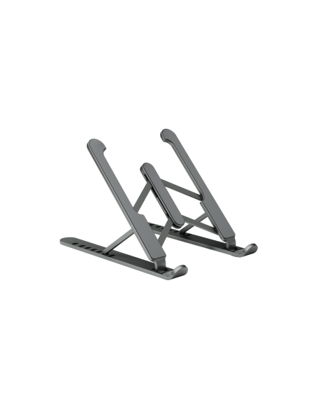 AISENS Soporte De Sobremesa Ajustable Para Portatil / Tablet, Gris Oscuro
