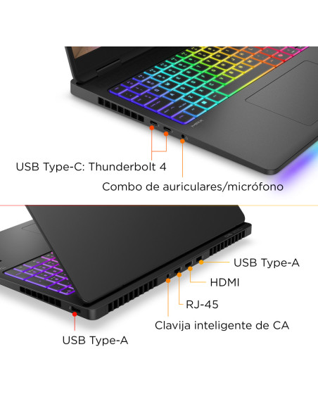 HP OMEN MAX Gaming 16-ak0001ns Copilot+ PC AMD Ryzen AI 9 375 Portátil 40,6 cm (16") WQXGA 32 GB DDR5-SDRAM 1 TB SSD NVIDIA GeFo
