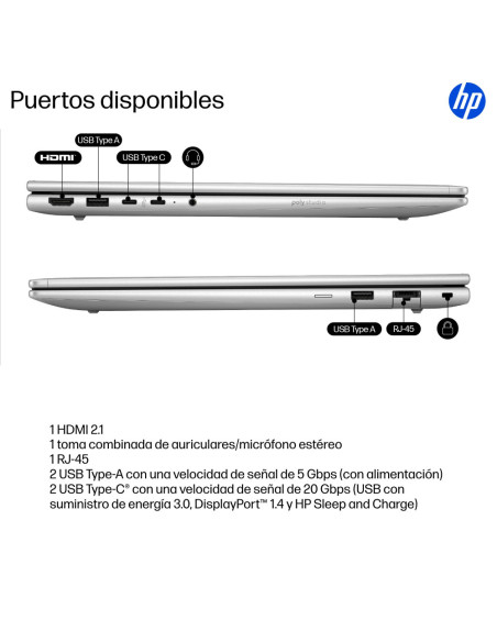 HP ProBook 4 G1i AI Wolf Pro Security Edition Intel Core Ultra 7 255U Portátil 40,6 cm (16") WUXGA 32 GB DDR5-SDRAM 1 TB SSD Wi-