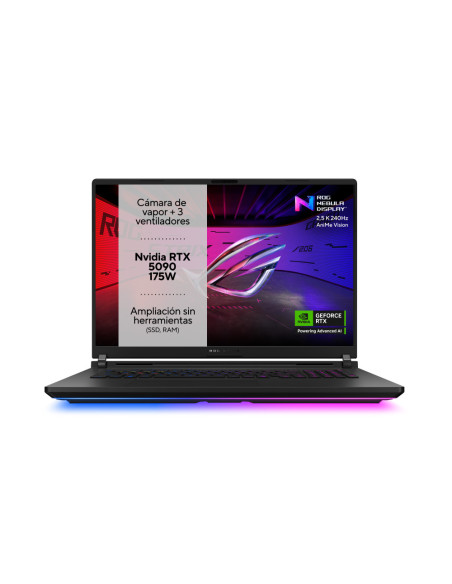 ASUS ROG Strix SCAR 18 G835LX-SA046W - Ordenador Portátil Gaming de 18" WQXGA 240Hz (Intel Core Ultra 9 275HX, 64GB RAM, 4TB SSD