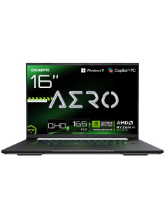 GIGABYTE AERO X16 Portátil Gaming - Copilot+ PC, 16" QHD 165Hz, AMD Ryzen AI 7 HX 350, RTX 5070, 32 GB DDR5 5200MHz, 1 x SSD Gen