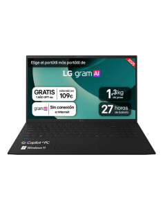 LG Gram 15Z80T-G.AS58B ordenador portatil Copilot+ PC AMD Ryzen AI 5 340 Portátil 38,1 cm (15") Full HD 16 GB LPDDR5-SDRAM 1 TB 