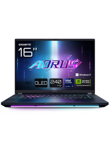 GIGABYTE AORUS MASTER 16 BYHC5PTE64SP ordenador portatil Intel Core Ultra 9 275HX Portátil 40,6 cm (16") WQXGA 32 GB DDR5-SDRAM 