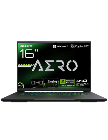 GIGABYTE AERO X16 2WHA3PTC64AH Copilot+ PC AMD Ryzen AI 9 HX 370 Portátil 40,6 cm (16") WQXGA 32 GB DDR5-SDRAM 1 TB SSD NVIDIA G