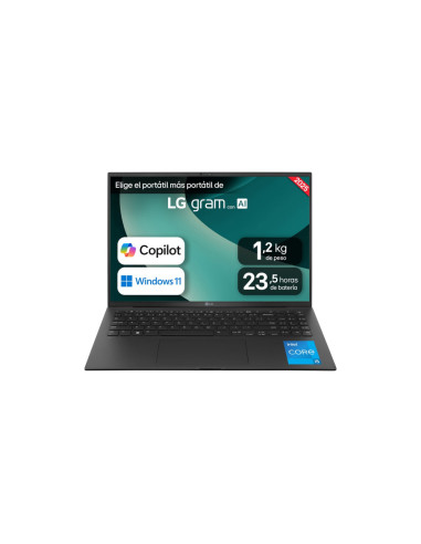 LG Gram 16Z90RU-G.AA55B ordenador portatil Intel® Core™ i5 i5-1334U Portátil 40,6 cm (16") WQXGA 16 GB LPDDR4x-SDRAM 512 GB SSD 