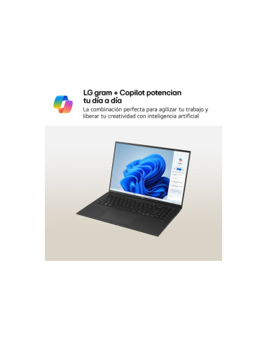 LG Gram 16Z90RU-G.AA55B ordenador portatil Intel® Core™ i5 i5-1334U Portátil 40,6 cm (16") WQXGA 16 GB LPDDR4x-SDRAM 512 GB SSD 