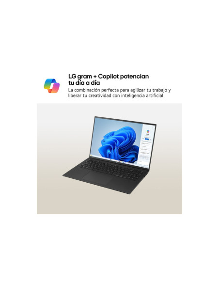 LG Gram 16Z90RU-G.AA55B ordenador portatil Intel® Core™ i5 i5-1334U Portátil 40,6 cm (16") WQXGA 16 GB LPDDR4x-SDRAM 512 GB SSD 