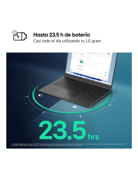 LG Gram 16Z90RU-G.AA55B ordenador portatil Intel® Core™ i5 i5-1334U Portátil 40,6 cm (16") WQXGA 16 GB LPDDR4x-SDRAM 512 GB SSD 