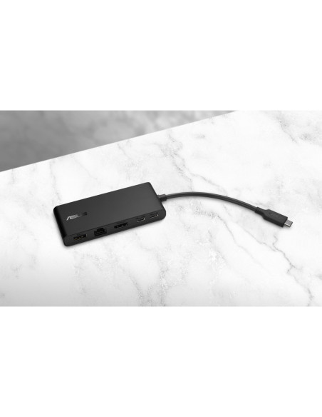 ASUS Dual 4K USB-C Dock DC201 Alámbrico USB 3.2 Gen 2 (3.1 Gen 2) Type-C Negro