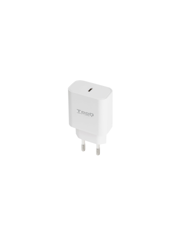 TooQ Cargador de Pared USB-C PD20W, Blanco