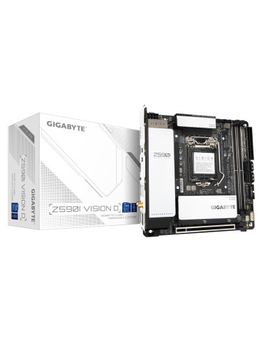 GIGABYTE Z590I VISION D placa base Intel Z590 LGA 1200 (Socket H5) mini ITX