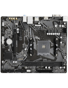 GIGABYTE Placa base A520M K V2 - Compatible con CPUs AMD Ryzen serie 5000 AM4, hasta 5100MHz DDR4 (OC), PCIe Gen3 x4 M.2, LAN Gb 2