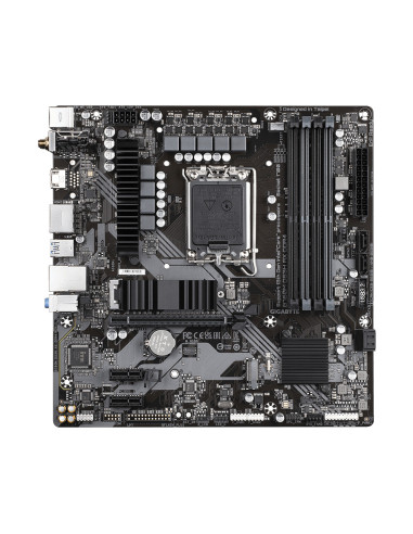 GIGABYTE B760M DS3H AX DDR4 Placa base - Soporta CPUs Intel Core de 14ª generación, VRM digital de 6+2+1 fases, hasta 5333MHz DD