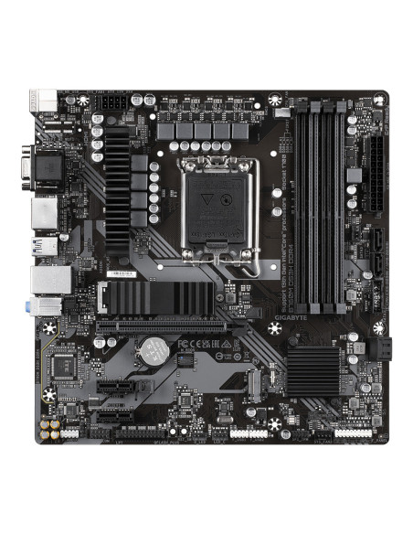 GIGABYTE B760M DS3H DDR4 Placa base - Soporta CPUs Intel Core de 14ª generación, VRM digital de 6+2+1 fases, hasta 5333MHz DDR4 