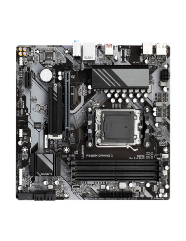 GIGABYTE A620M GAMING X Placa base - Soporta CPUs AMD Ryzen 8000, VRM digital de 8+2+1 fases, hasta 8000MHz DDR5 (OC), 1xPCIe 4.