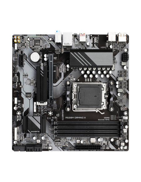 GIGABYTE A620M GAMING X Placa base - Soporta CPUs AMD Ryzen 8000, VRM digital de 8+2+1 fases, hasta 8000MHz DDR5 (OC), 1xPCIe 4.