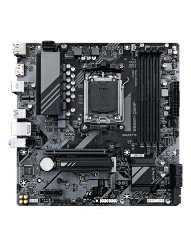 GIGABYTE B650M D3HP Placa base - AMD Ryzen serie 9000, VRM de 5+2+2 fases, hasta 7600 MHz DDR5 (OC), 2xPCIe 4.0 M.2, LAN 2,5 GbE