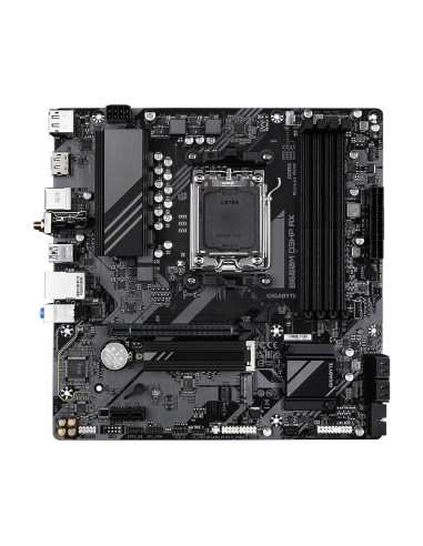 GIGABYTE B650M D3HP AX Placa base - AMD Ryzen serie 9000, VRM de 5+2+2 fases, hasta 8000 MHz DDR5 (OC), 2xPCIe 4.0 M.2, WIFI 6E,