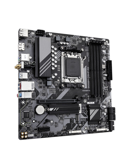 GIGABYTE B650M D3HP AX Placa base - AMD Ryzen serie 9000, VRM de 5+2+2 fases, hasta 8000 MHz DDR5 (OC), 2xPCIe 4.0 M.2, WIFI 6E,