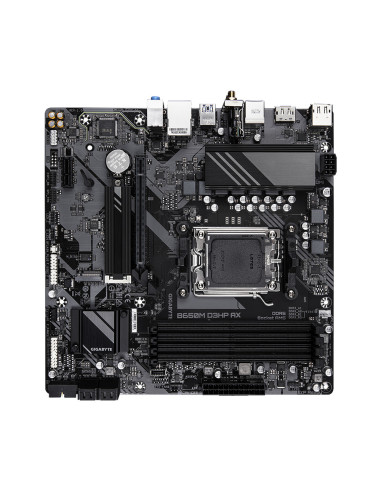 GIGABYTE B650M D3HP AX Placa base - AMD Ryzen serie 9000, VRM de 5+2+2 fases, hasta 8000 MHz DDR5 (OC), 2xPCIe 4.0 M.2, WIFI 6E,