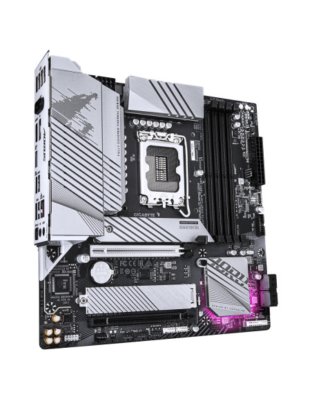 GIGABYTE B760M AORUS ELITE WIFI6E GEN5 Placa Base – Compatible con procesadores Intel Core 14ª generación, VRM digital de 12+1+1