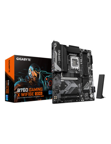 GIGABYTE B760 GAMING X WIFI6E GEN5 Placa Base – Compatible con procesadores Intel Core 14ª generación, VRM de 8+1+1 fases, hasta