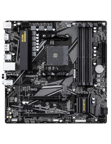 GIGABYTE B550M DS3H AC R2 Placa base - Procesadores AMD Ryzen 5000, VRM de 5+3 fases, hasta 4733 MHz DDR4 (O.C.), 1x M.2 PCIe 4.