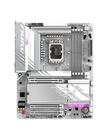GIGABYTE Placa base Z890 AORUS ELITE WIFI7 ICE - Compatible con CPUs Intel Core Ultra (Serie 2), VRM de 16+1+2 fases, hasta 8800