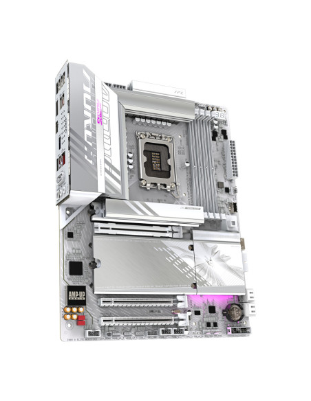GIGABYTE Placa base Z890 AORUS ELITE WIFI7 ICE - Compatible con CPUs Intel Core Ultra (Serie 2), VRM de 16+1+2 fases, hasta 8800