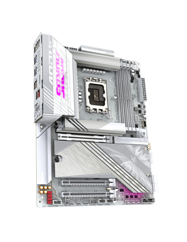 GIGABYTE Placa base Z890 AORUS ELITE X ICE - Compatible con CPUs Intel Core Ultra (Serie 2), VRM de 16+1+2 fases, hasta 9500MHz 