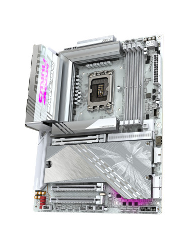 GIGABYTE Placa base Z890 AORUS ELITE X ICE - Compatible con CPUs Intel Core Ultra (Serie 2), VRM de 16+1+2 fases, hasta 9500MHz 