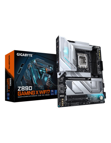 GIGABYTE Placa base Z890 GAMING X WIFI7 - Compatible con CPUs Intel Core Ultra (Serie 2), VRM de 16+1+2 fases, hasta 8800MHz DDR