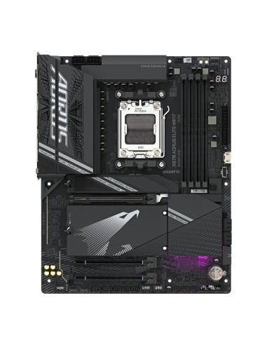GIGABYTE X870 AORUS ELITE WIFI7 Placa Base - Compatible con CPUs AMD Ryzen 9000, 16+2+2 fases VRM, hasta 8000MHz DDR5 (OC), 3xPC