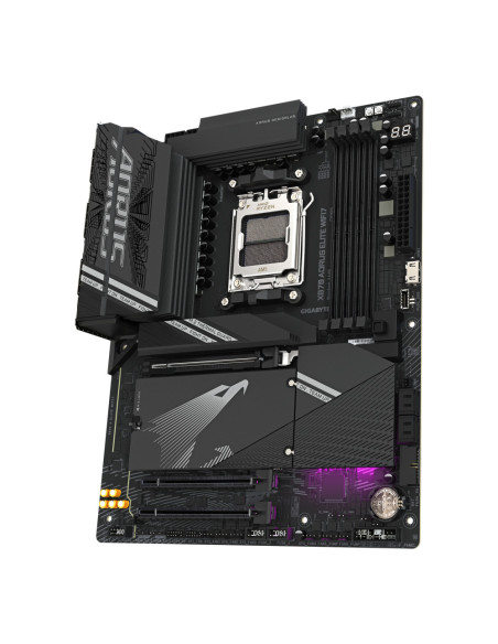 GIGABYTE X870 AORUS ELITE WIFI7 Placa Base - Compatible con CPUs AMD Ryzen 9000, 16+2+2 fases VRM, hasta 8000MHz DDR5 (OC), 3xPC