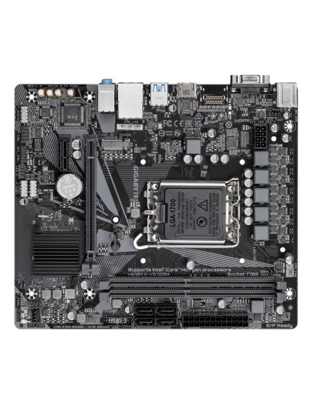 GIGABYTE H610M H V3 DDR4 Placa base - Compatible con procesadores Intel Core 14th CPUs, 4+1+1 Hybrid Phases Digital VRM, up to 3
