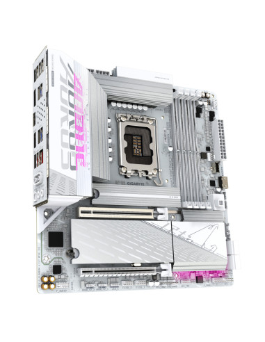 GIGABYTE B860M AORUS ELITE WF6E ICE Placa base - CPUs Intel Core Ultra, VRM de 12+1+2+1 fases, hasta 9200MHz DDR5, 1xPCIe 5.0 + 